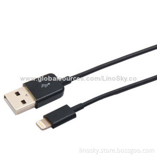 MFI, 8-pin PVC Material, ABS Shell Cable for iPhone 5
